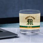 Miami Hurricanes Set of 2 College Vault Tan Retro 14oz Rocks Glasses