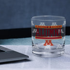 Set of 2 Minnesota Golden Gophers 14oz Alumni Rocks Glasses
