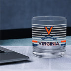 Set of 2 Virginia Cavaliers 14oz Ring Rocks Glasses