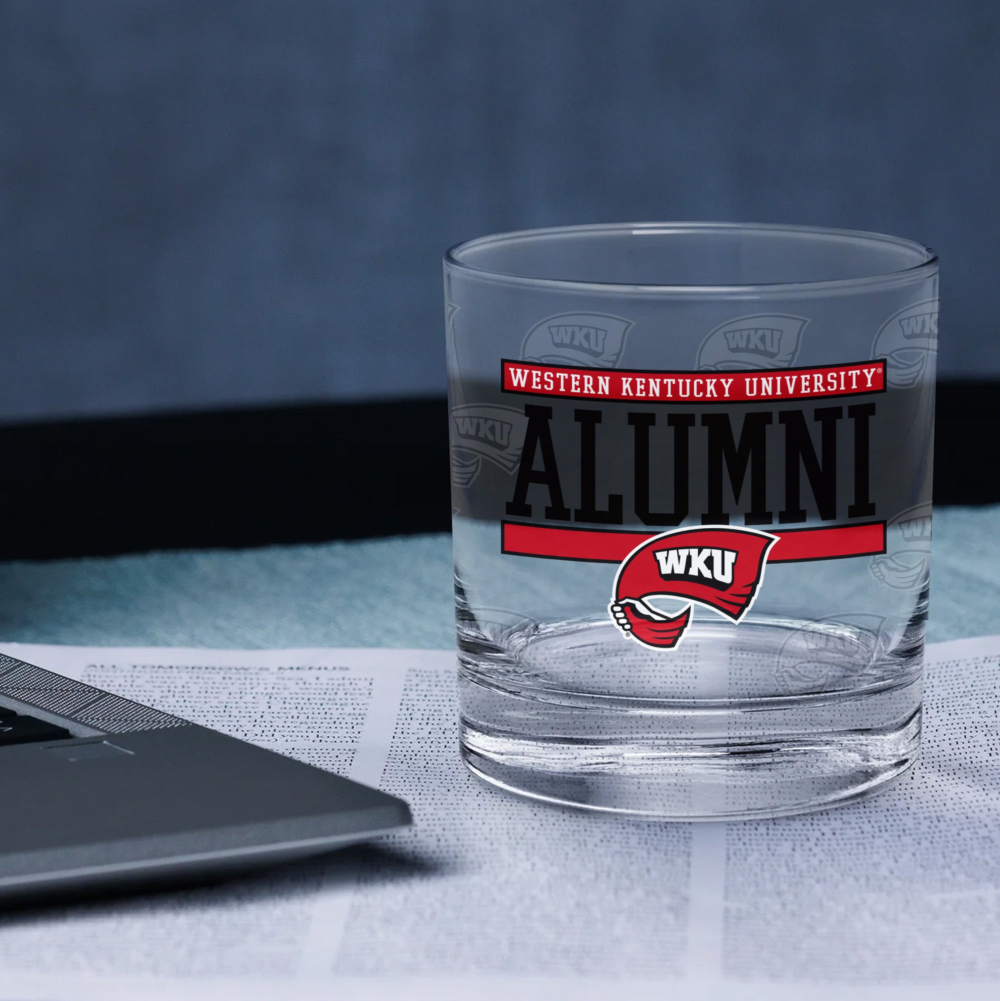 Set of 2 Western Kentucky Hilltoppers 14oz Alumni Rocks Glasses