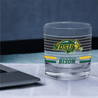 Set of 2 North Dakota State Bisons 14oz Ring Rocks Glasses