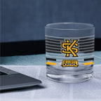 Set of 2 Kennesaw State Owls 14oz Ring Rocks Glasses