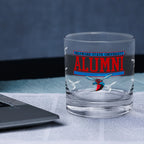 Set of 2 Delaware State Hornets 14oz XD Alumni Rocks Glasses