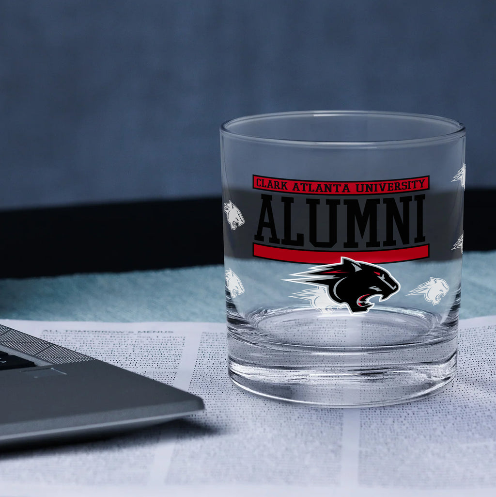Set of 2 Clark Atlanta Panthers 14oz XD Alumni Rocks Glasses