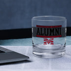 Set of 2 Morehouse Maroon Tigers 14oz XD Alumni Rocks Glasses