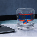 Set of 2 Boise State Broncos 14oz Alumni Rocks Glasses