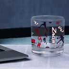 Set of 2 Gonzaga Bulldogs Basketball Sketch 14oz Rocks Glasses
