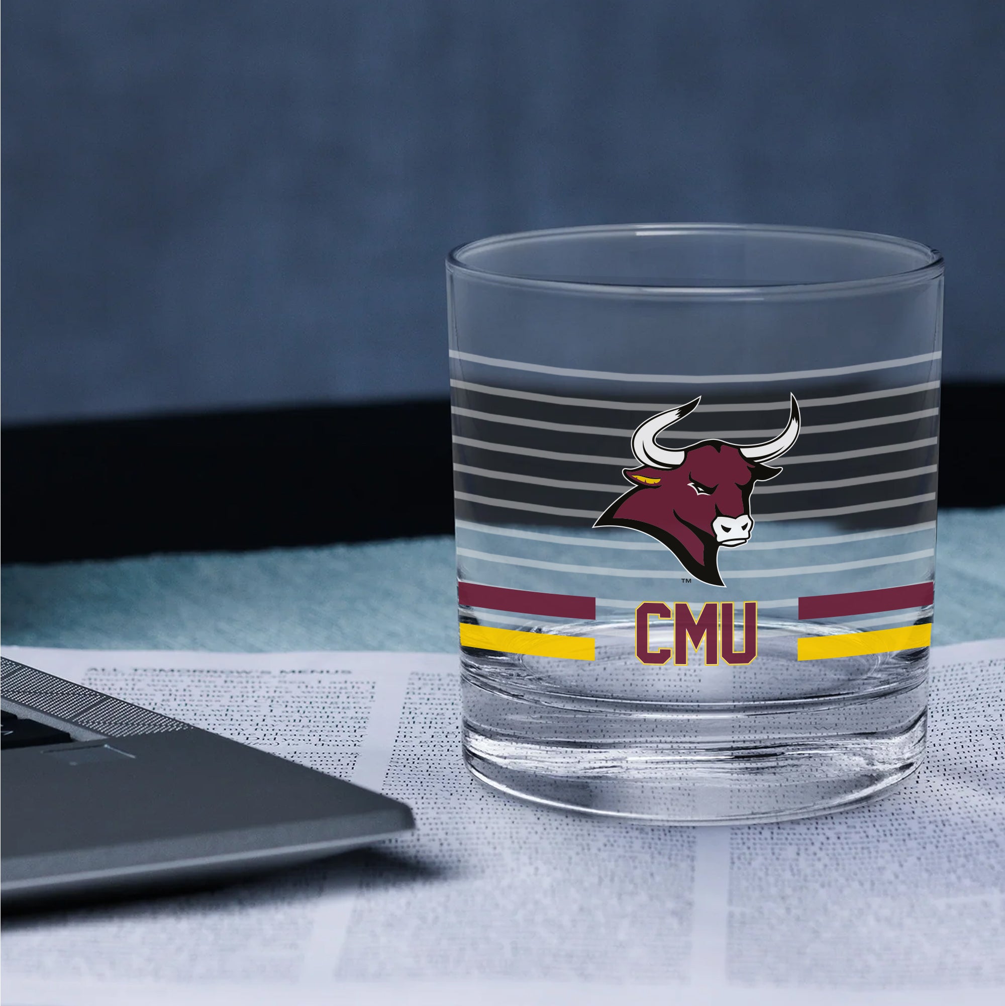 Set of 2 Colorado Mesa Mavericks 14oz Ring Rocks Glasses