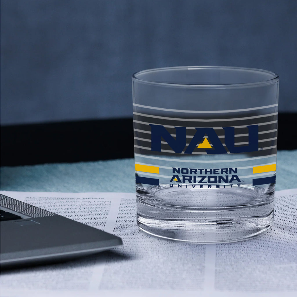 Set of 2 Northern Arizona Lumberjacks 14oz Ring Rocks Glasses