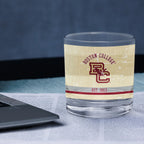 Boston College Eagles Set of 2 College Vault Tan Retro 14oz Rocks Glasses
