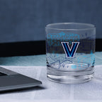 Set of 2 Villanova Wildcats Campus Line Art 14oz Rocks Glasses