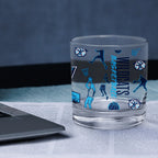 Set of 2 Villanova Wildcats Sketch 14oz Rocks Glasses