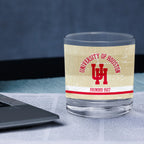 Houston Cougars Set of 2 College Vault Tan Retro 14oz Rocks Glasses