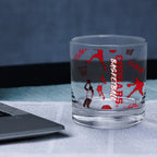Set of 2 Houston Cougars Basketball Sketch 14oz Rocks Glasses