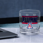 Set of 2 Arizona Wildcats 14oz Alumni Rocks Glasses