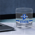 Set of 2 Indiana State Sycamores 14oz Ring Rocks Glasses