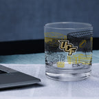 Set of 2 UCF Knights Campus Line Art 14oz Rocks Glasses
