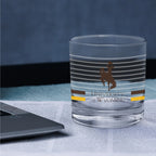 Set of 2 Wyoming Cowboys 14oz Ring Rocks Glasses
