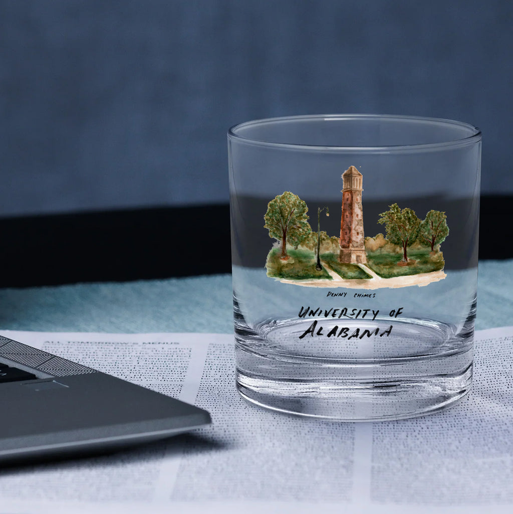 14oz Alabama Crimson Tide Laura Wilcox University Collection 2-Pack Glass Set