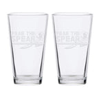 16oz Florida State Seminoles Etched Slogan Pint 2 Pack