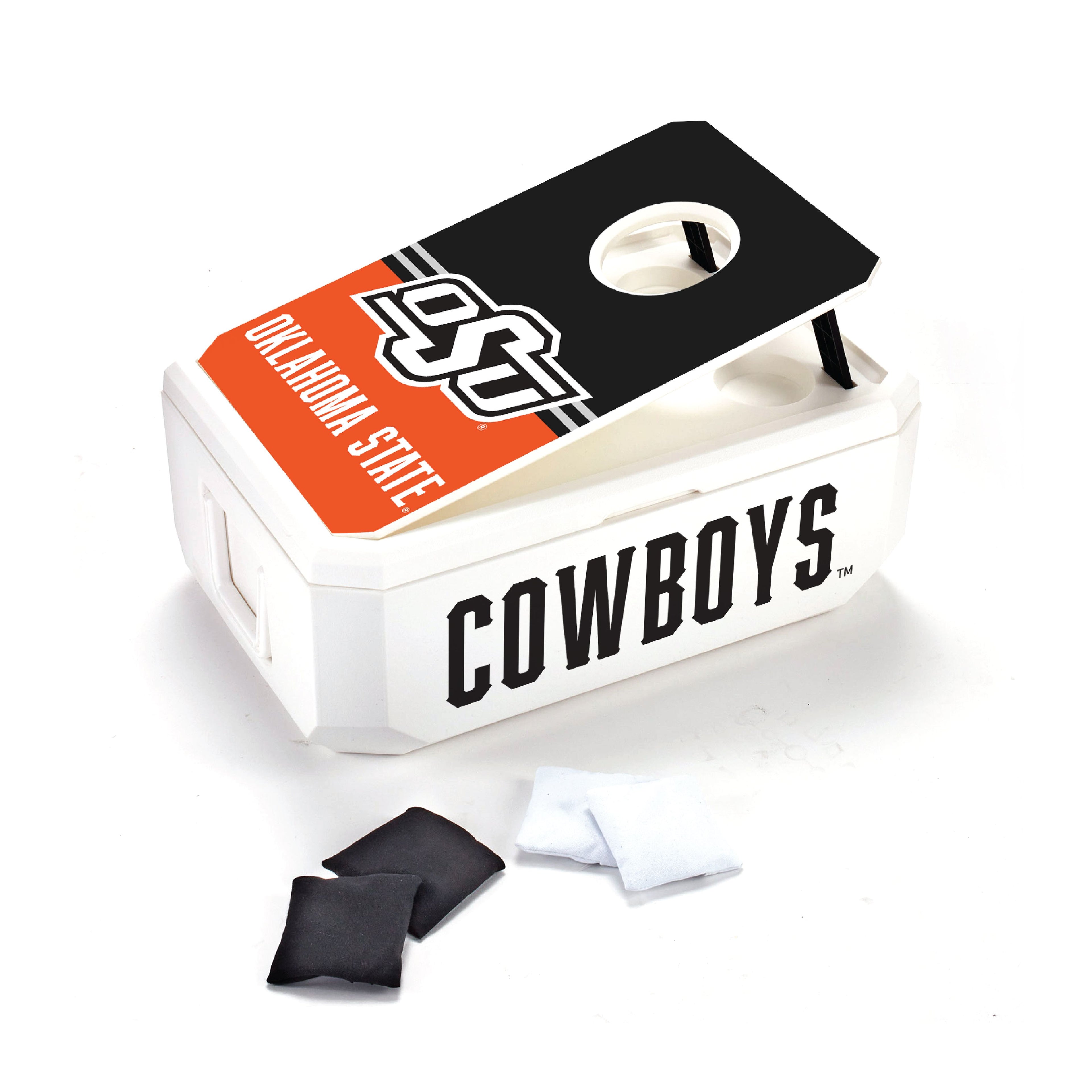 37QT Oklahoma  State Cowboys Cornhole Cooler