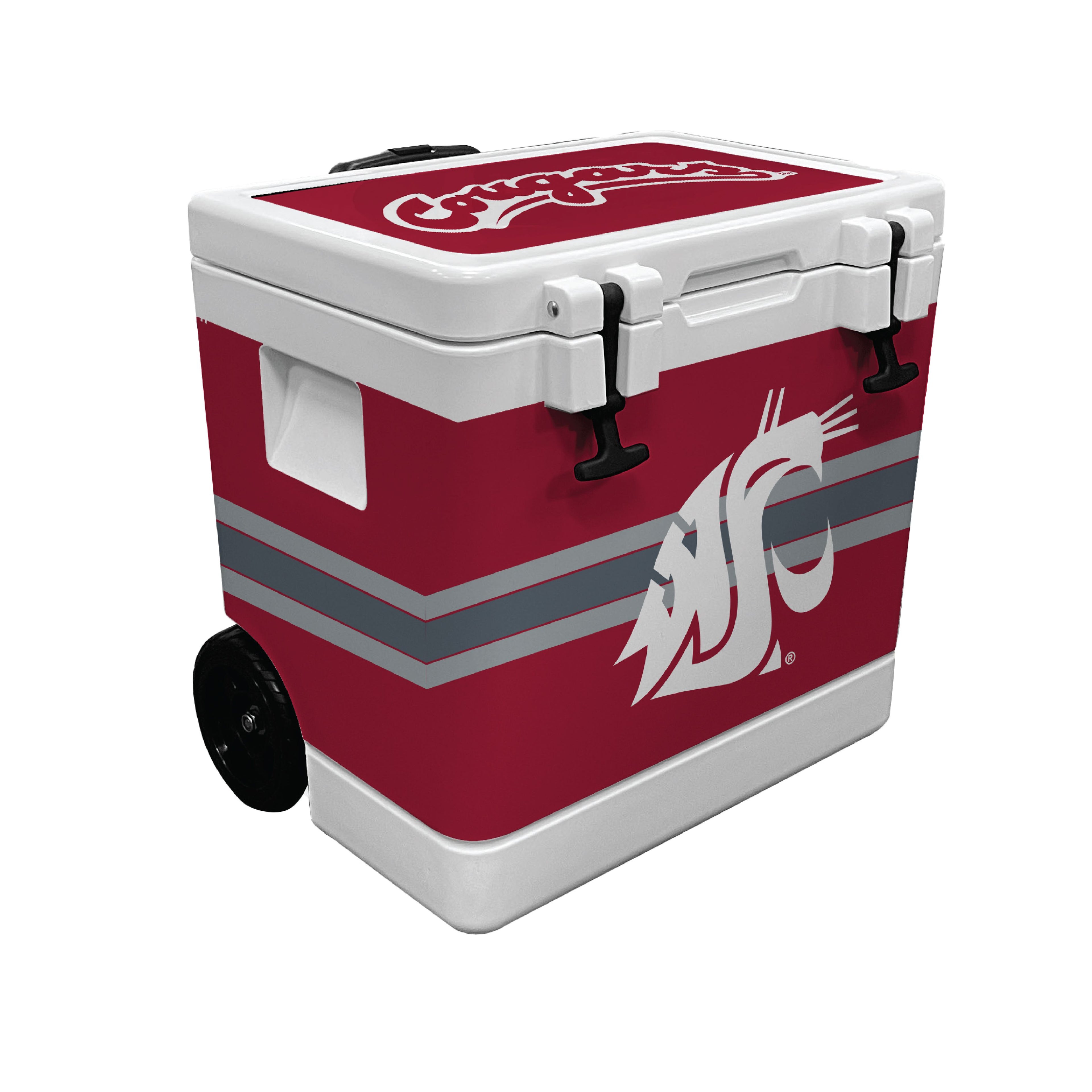 37QT Washington State Cougars Rotomolded Wheeled Cooler