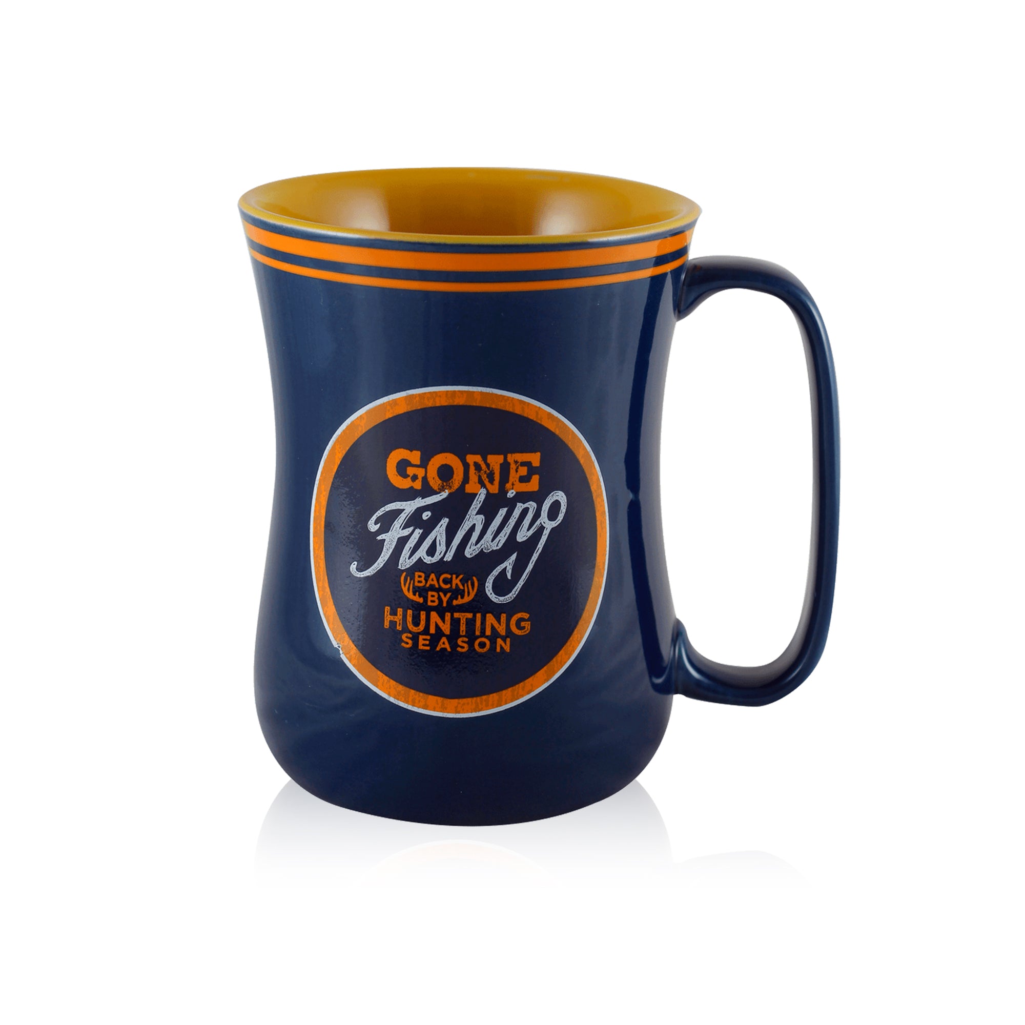 Gone Fishing 16oz Barista Ceramic Mug