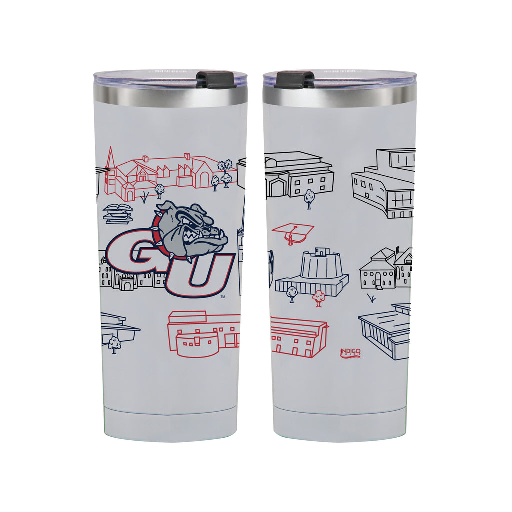 Gonzaga Bulldogs 24oz Campus Line Art Tumbler