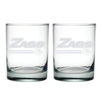 14oz Gonzaga Bulldogs Etched Slogan DOF 2 Pack