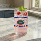 Set of 2 Florida Gators 16oz XD Ring Can Glasses