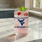 Set of 2 West Virginia Mountaineers 16oz XD Ring Can Glasses