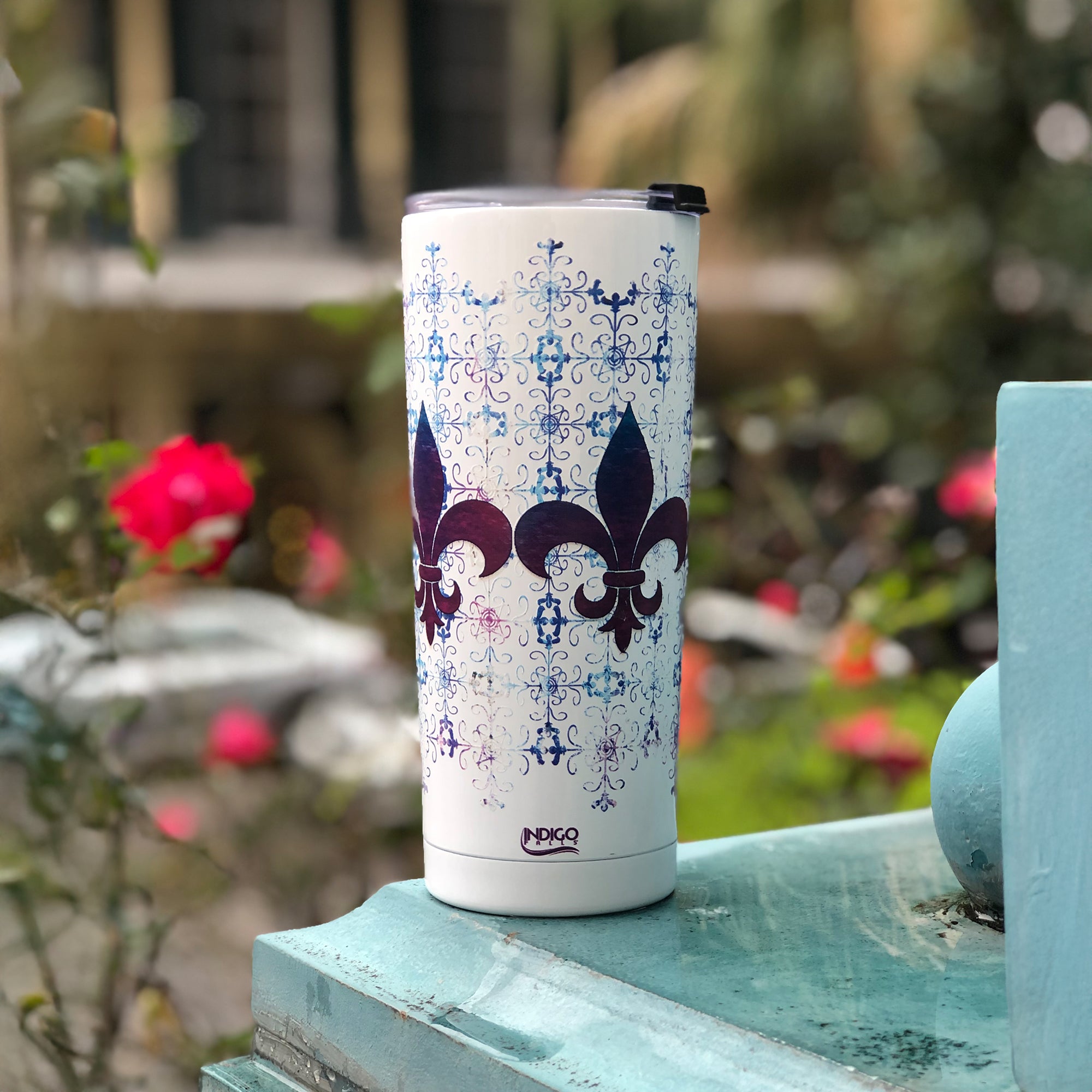 Fleur De Lis 24 oz Tumbler