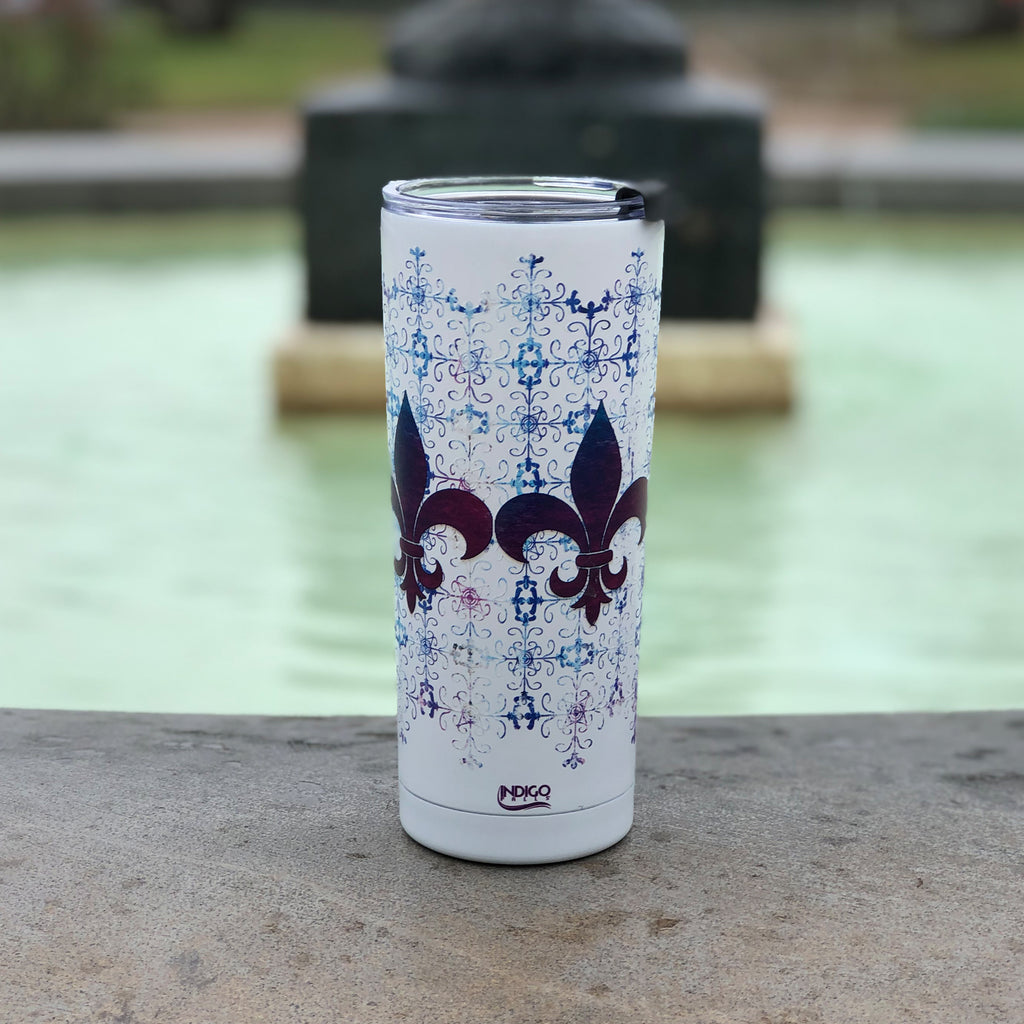 Fleur De Lis 24 oz Tumbler