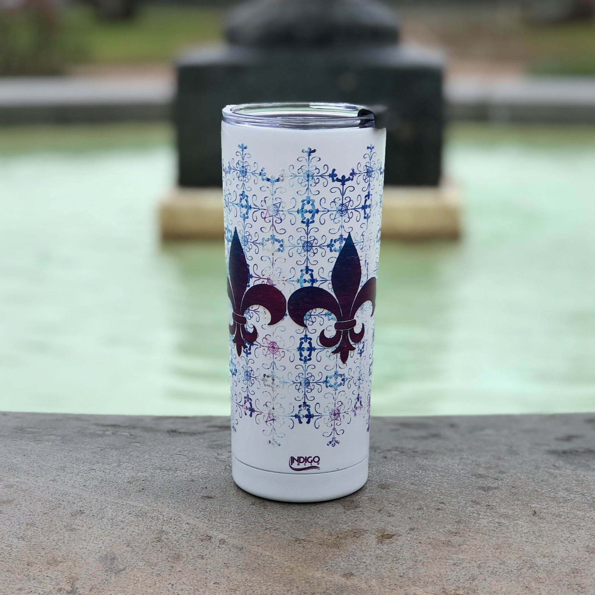 Fleur De Lis 24 oz Tumbler