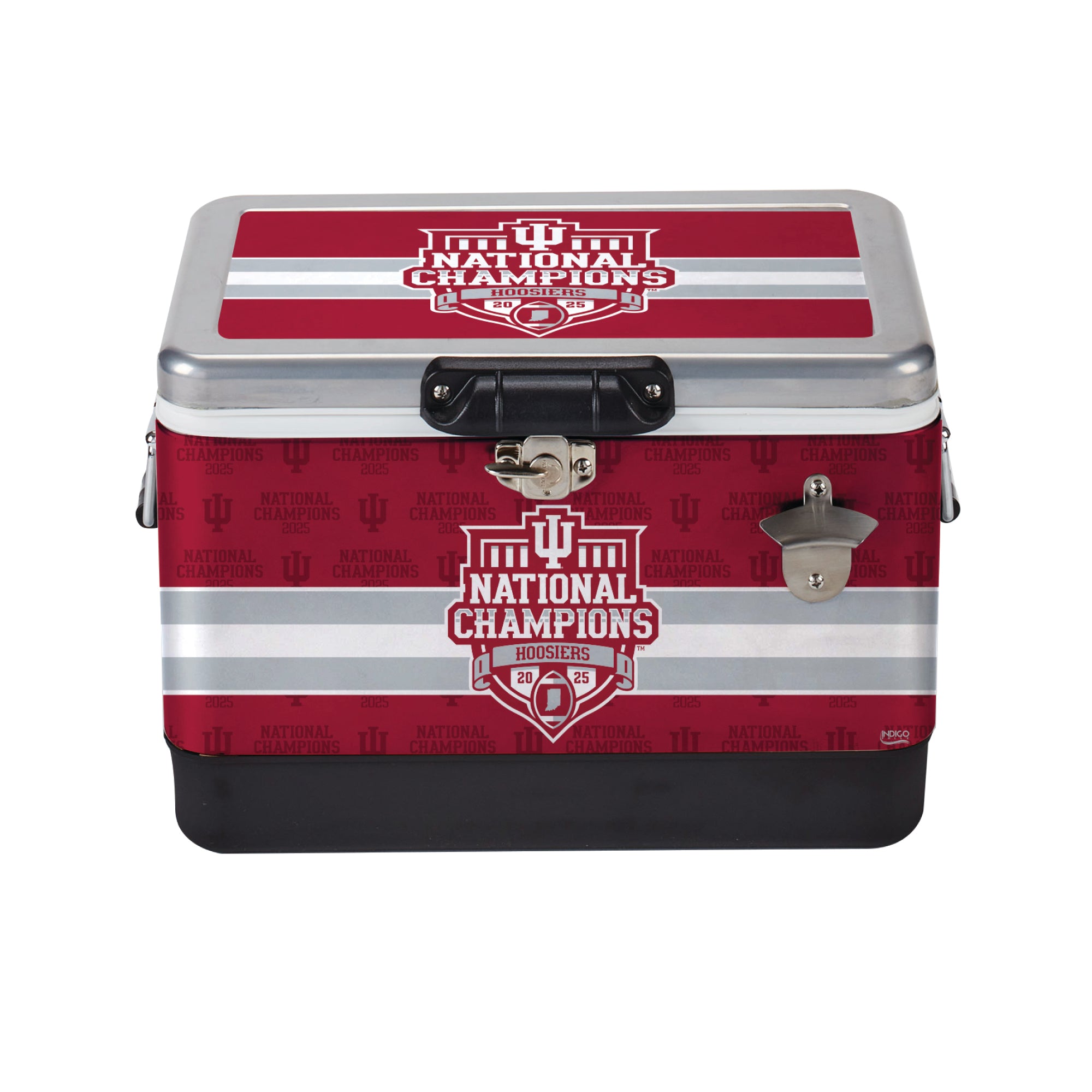 2025 CFP Football National Champions Indiana Hoosiers 26qt Metal Cooler