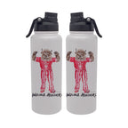 Indiana Hoosiers Mascot by Laura Wilcox 34oz Aqua Bottle