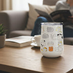 Moodi Cats 18 oz Curved Tumbler