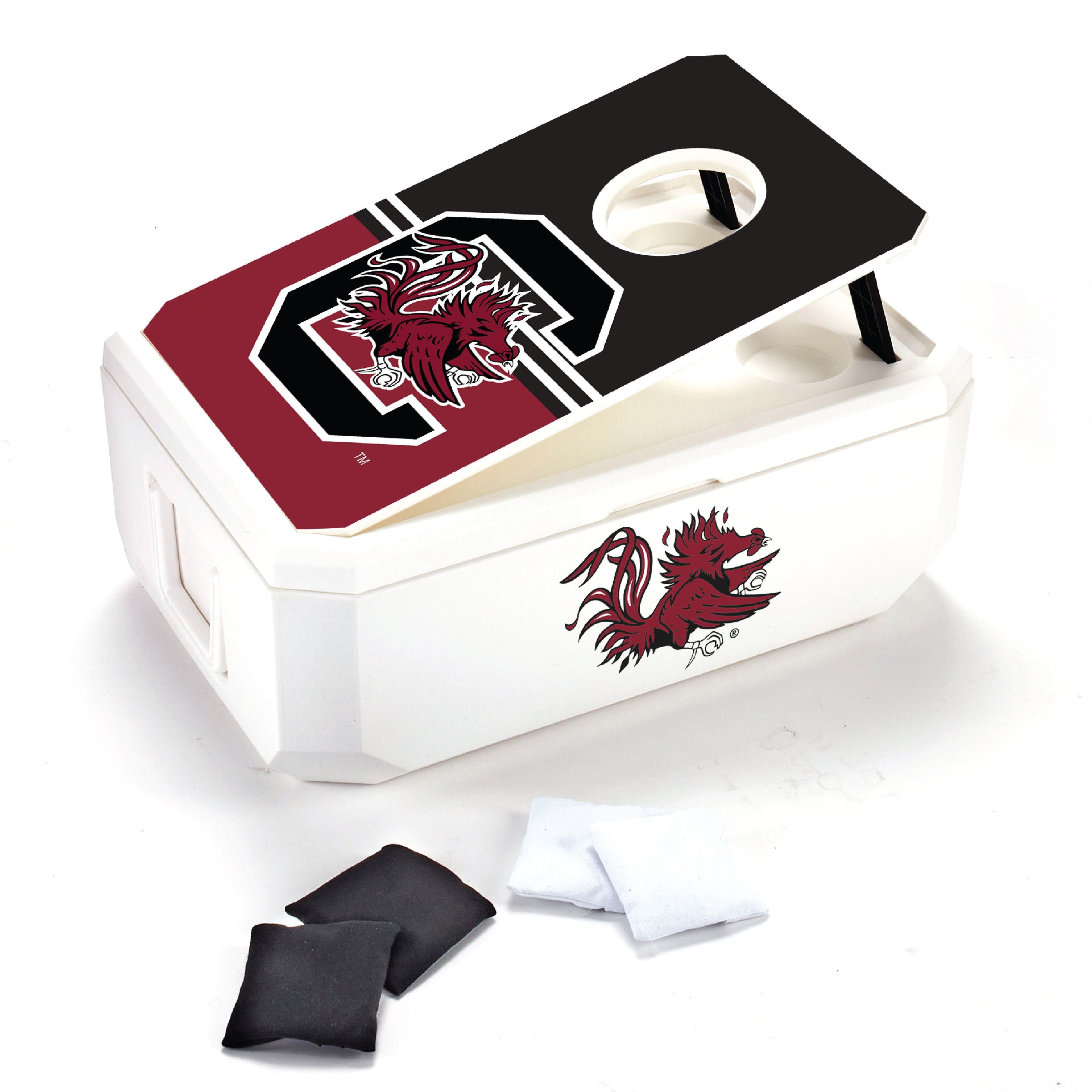 37QT SOUTH CAROLINA CORNHOLE COOLER