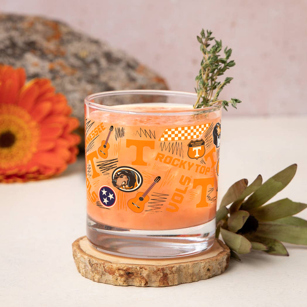Set of 2 Tennessee Volunteers 14oz Local Rocks Glasses