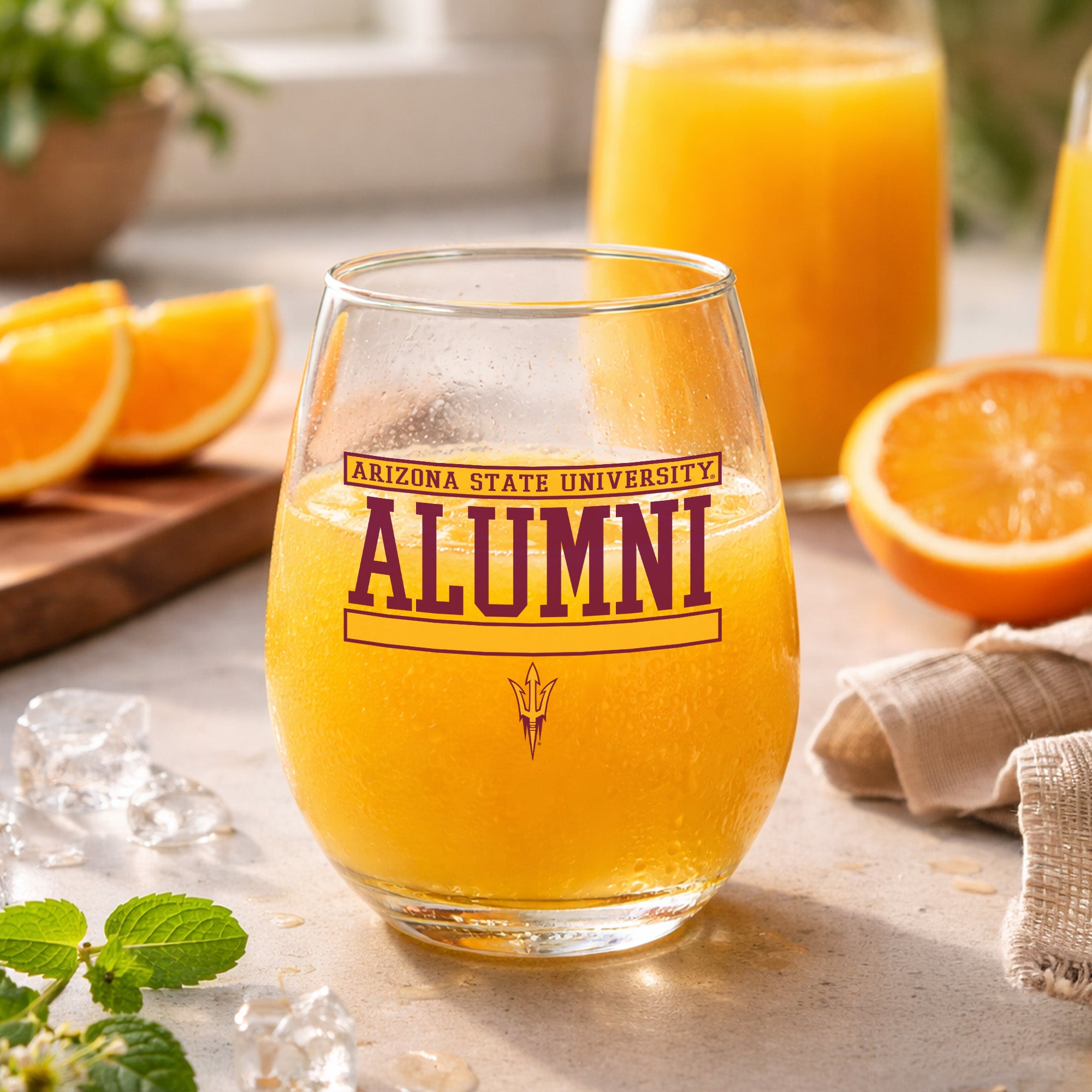 Set of 2 Arizona State Sun Devils Alumni 15oz Stemless