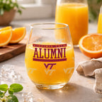 Set of 2 Virginia Tech Hokies Alumni 15oz Stemless
