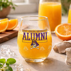 Set of 2 East Carolina Pirates Alumni 15oz Stemless