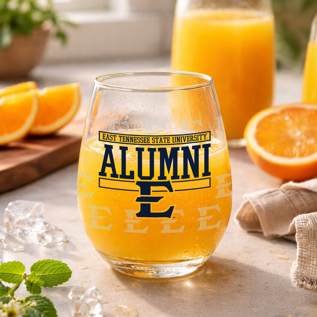 Set of 2 East Tennessee Buccaneers Alumni 15oz Stemless
