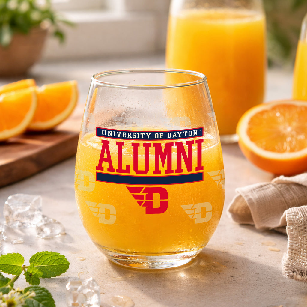 Set of 2 Dayton Flyers Alumni 15oz Stemless