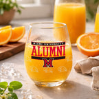 Set of 2 Miami Redhawks Alumni 15oz Stemless