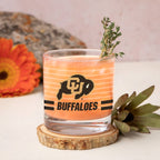 Set of 2 Colorado Buffaloes 14oz Ring Rocks Glasses