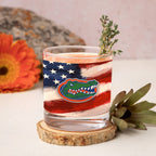 Set of 2 Florida Gators 14oz Americana Rocks Glasses