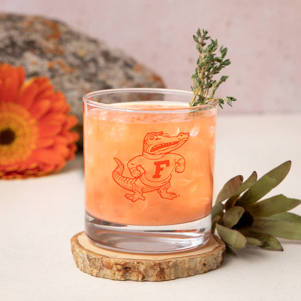 Set of 2 Florida Gators College Vault Sketch 14oz Rocks Glasses