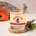 Kansas Jayhawks Set of 2 College Vault Tan Retro 14oz Rocks Glasses