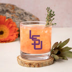 Set of 2 LSU Tigers College Vault Sketch 14oz Rocks Glasses